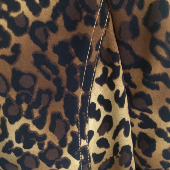 Leopard Print Trench Coat by Size 6 - Picture 7 of 15
